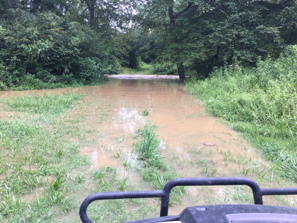 The ford over Mine Run is completely un-passable