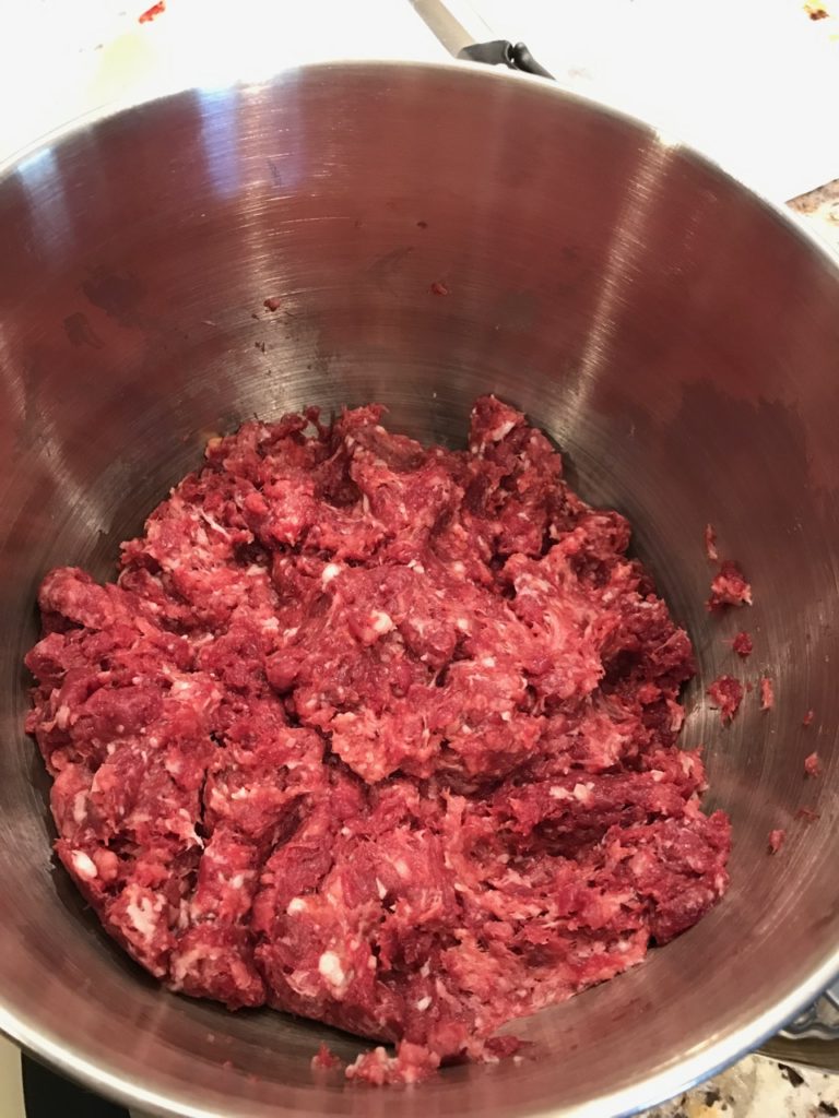 Gourmet venison burger